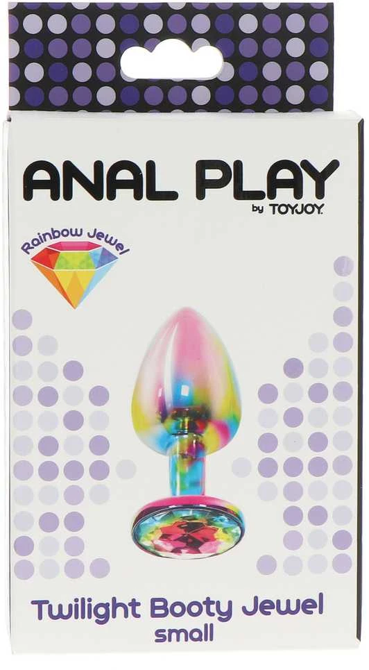 Toyjoy Twilight analinis kamštis su vaivorykštiniu kristalu