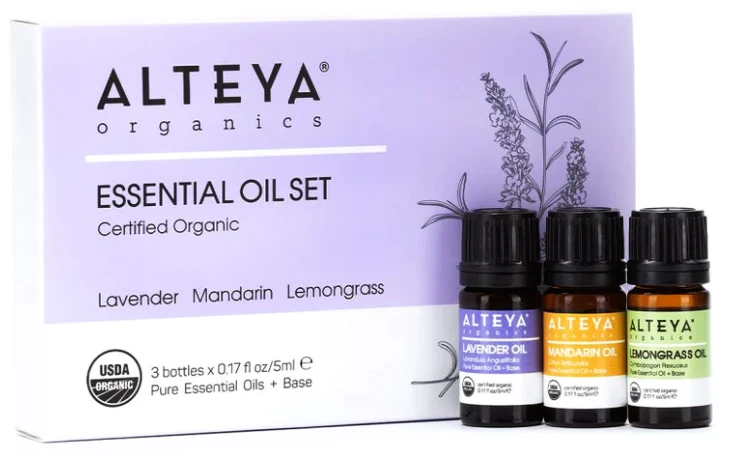 Ekologiškas eterinių aliejų rinkinys Malonumas (3x5 ml)