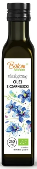 Ekologiškas juodgrūdžių (juodųjų kmynų) aliejus 250 ml, nerafinuotas, šalto spaudimo