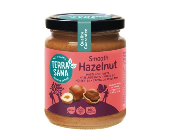 Ekologiškas lazdynų riešutų kremas, 250g