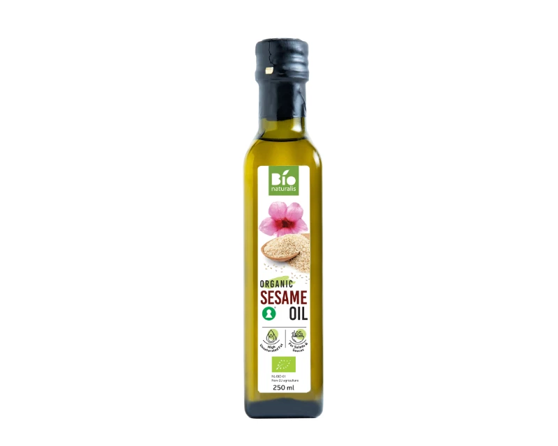 Ekologiškas nerafinuotas sezamų sėklų aliejus, 250 ml