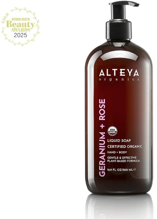 Ekologiškas skystas muilas su pelargonijomis ir rožėmis 500 ml