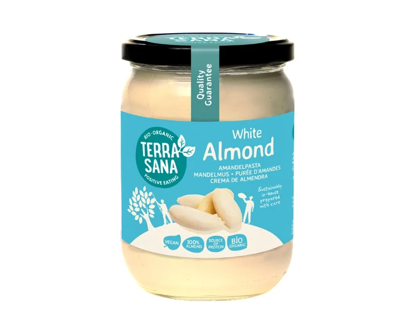 Ekologiškas šviesus migdolų riešutų kremas, 500g