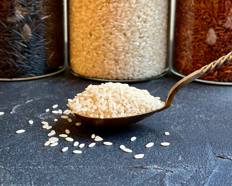 Ekologiški baltieji apvalūs ryžiai (sušiams) - 300g