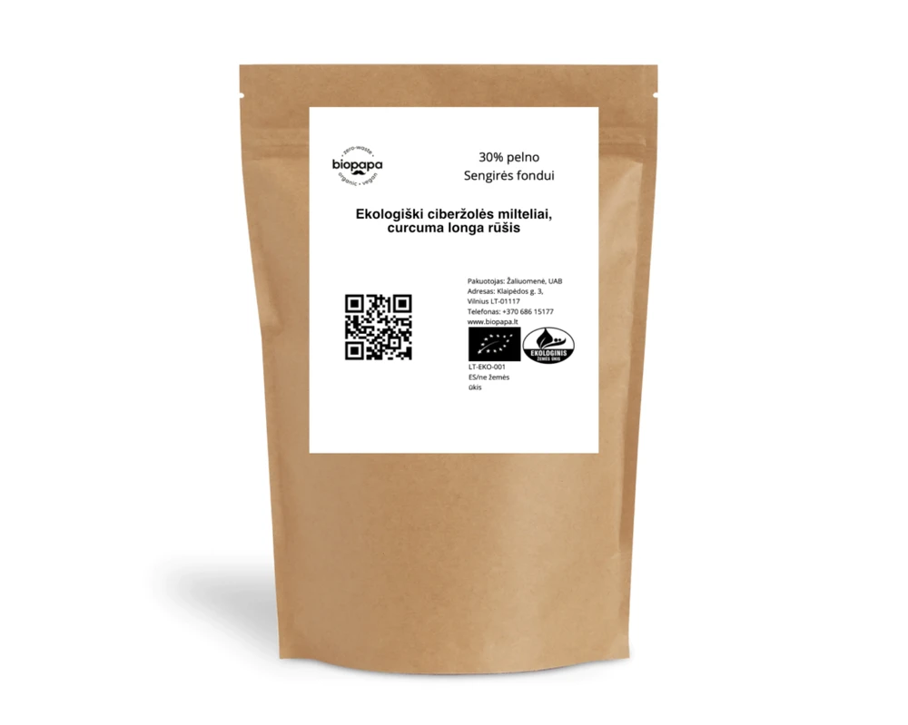 Ekologiški ciberžolės (turmeric) milteliai 500g