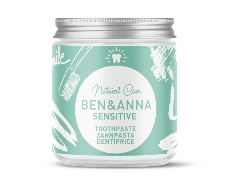 Natūrali dantų pasta jautriems dantims su ramunėlių žiedų ekstraktu, Sensitive, 100 ml