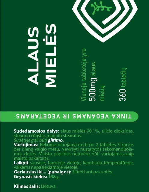 Sausų mielių tabletės (360 tab.)