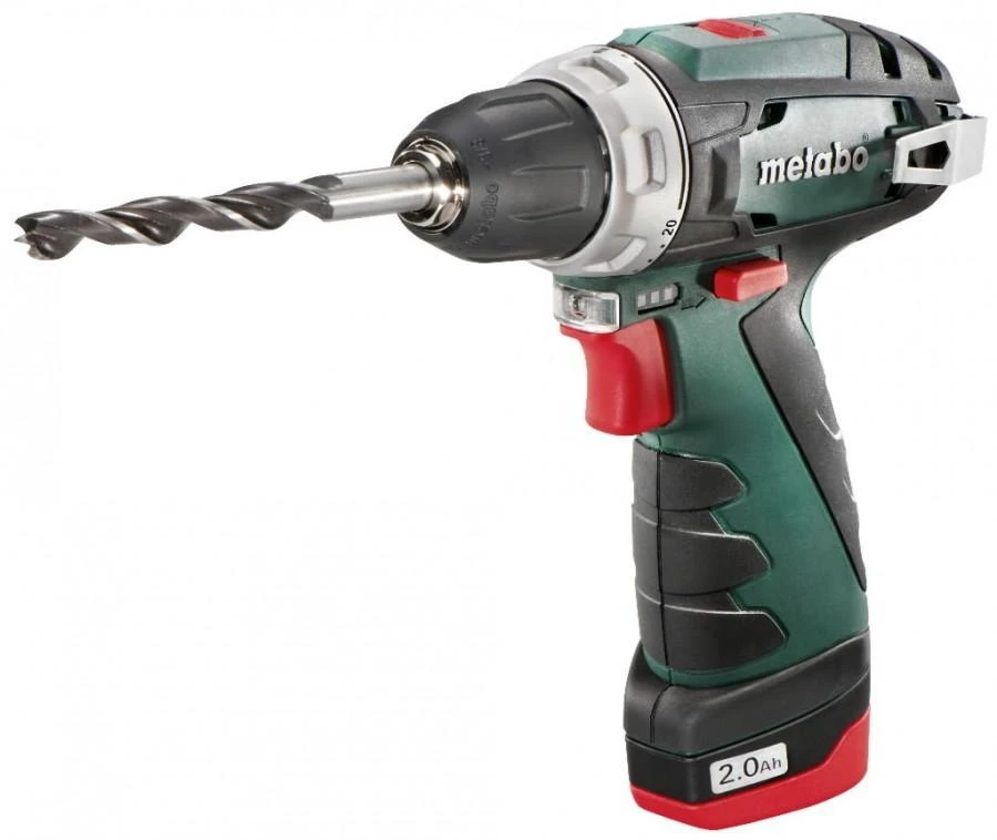 Metabo Suktuvas-gręžtuvas PowerMaxx  BS, 12 V, 2x2,0 Ah, lagaminas (600080500)