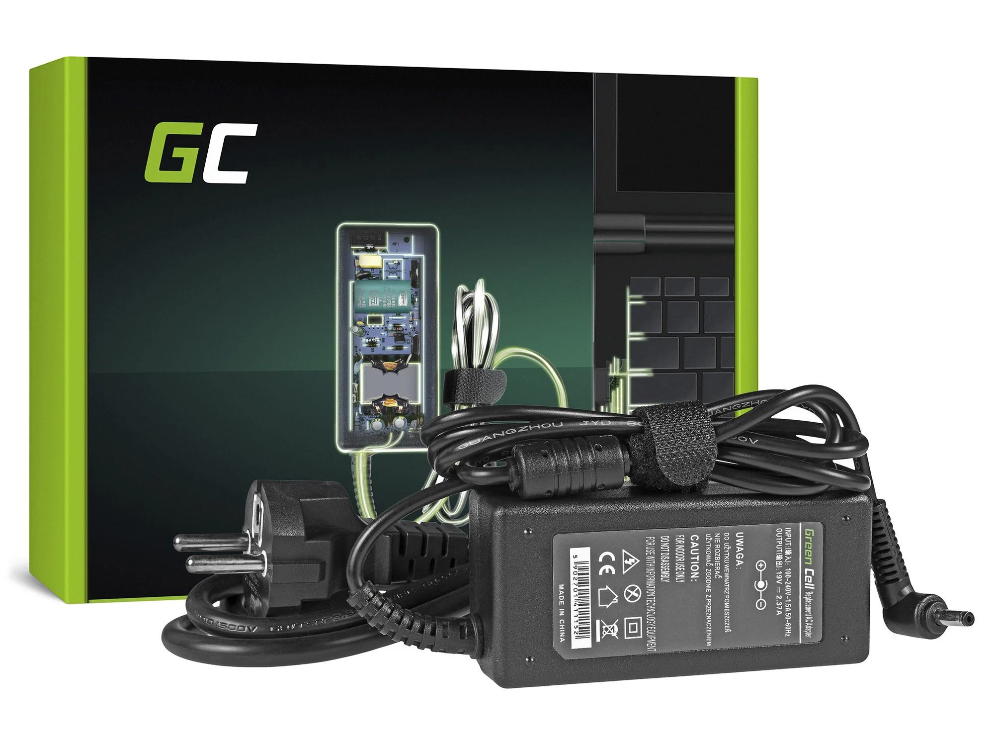 Nešiojamų kompiuterių įkroviklis Greencell AD76P PRO 45W 20V Lenovo IdeaPad