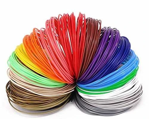 3D rašiklio PLA plastiko rinkinys, 5 sp. x 5m, 1,75mm