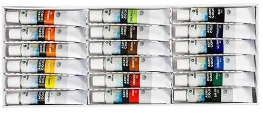 Akrilinių dažų rinkinys MARIES, 18 sp. po 12 ml