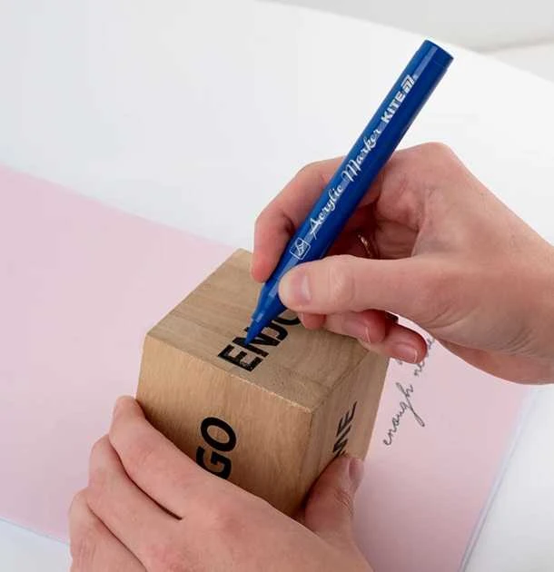 Akrilinių žymeklių rinkinys CREATIVE, Kite, 12 spalvų