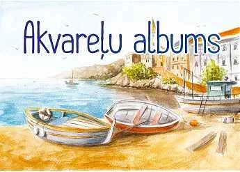 Smlt Piešimo albumas akvarelei ABC JUMS