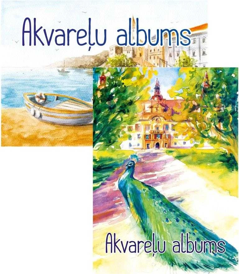 Smlt Piešimo albumas akvarelei ABC JUMS