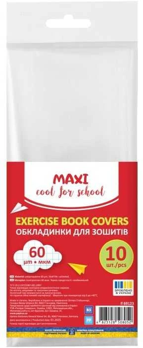 Aplankalai sąsiuviniams, Maxi, B5, 60mkr, 10vnt.
