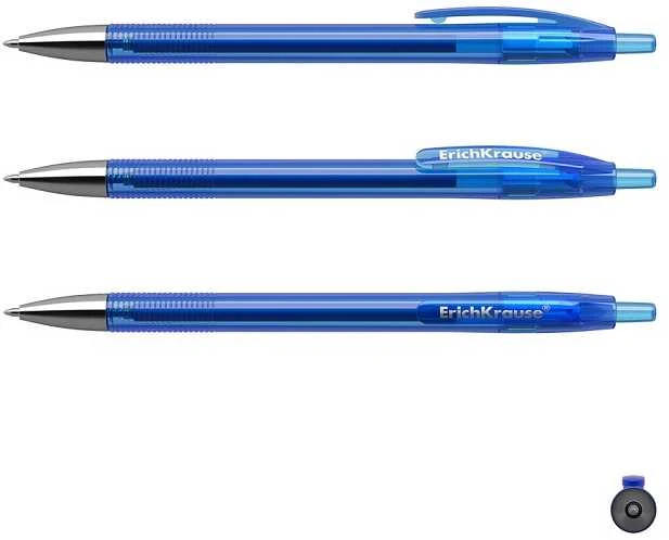 Automatinis gelinis rašiklis R-301 ORIGINAL GEL MATIC, ErichKrause, 0.5 mm, mėlynos sp.