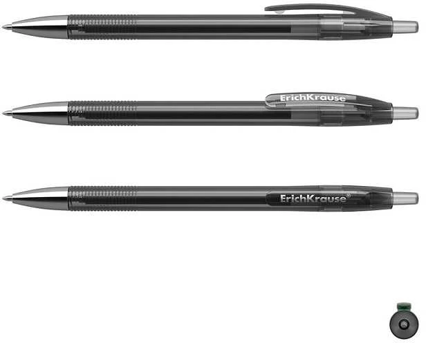 Automatinis gelinis rašiklis R-301 ORIGINAL GEL MATIC, ErichKrause, 0.5 mm, juodos sp.