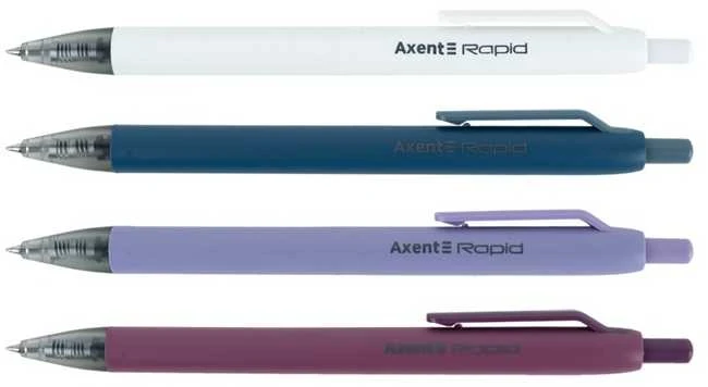 Automatinis gelinis rašiklis RAPID, Axent, 0.5mm, mėlynos sp.