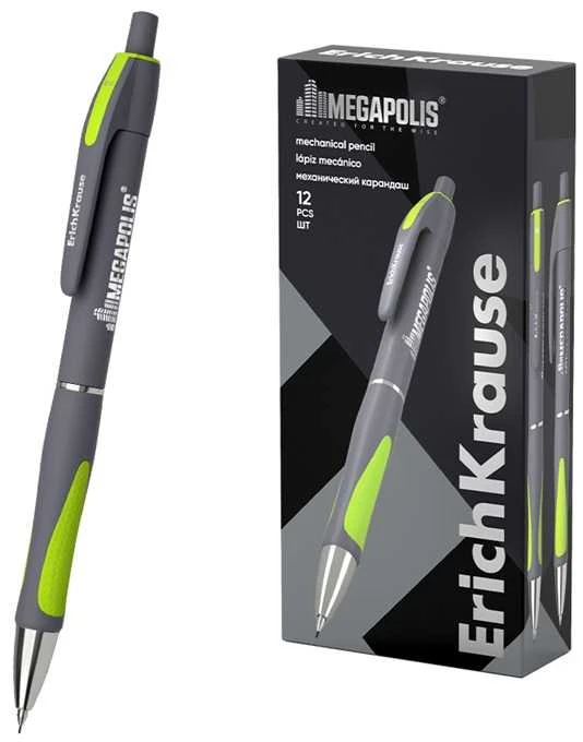 Automatinis pieštukas MEGAPOLIS CONCEPT, ErichKrause, 0.5mm, HB