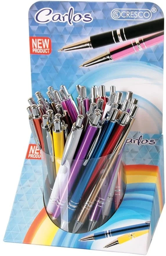 Automatinis tušinukas CARLOS, Cresco, storis 0.7 mm, mėlynos sp.