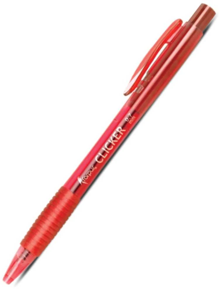 Tušinukas automatinis Forpus Clicker, 0.7mm, raudonas