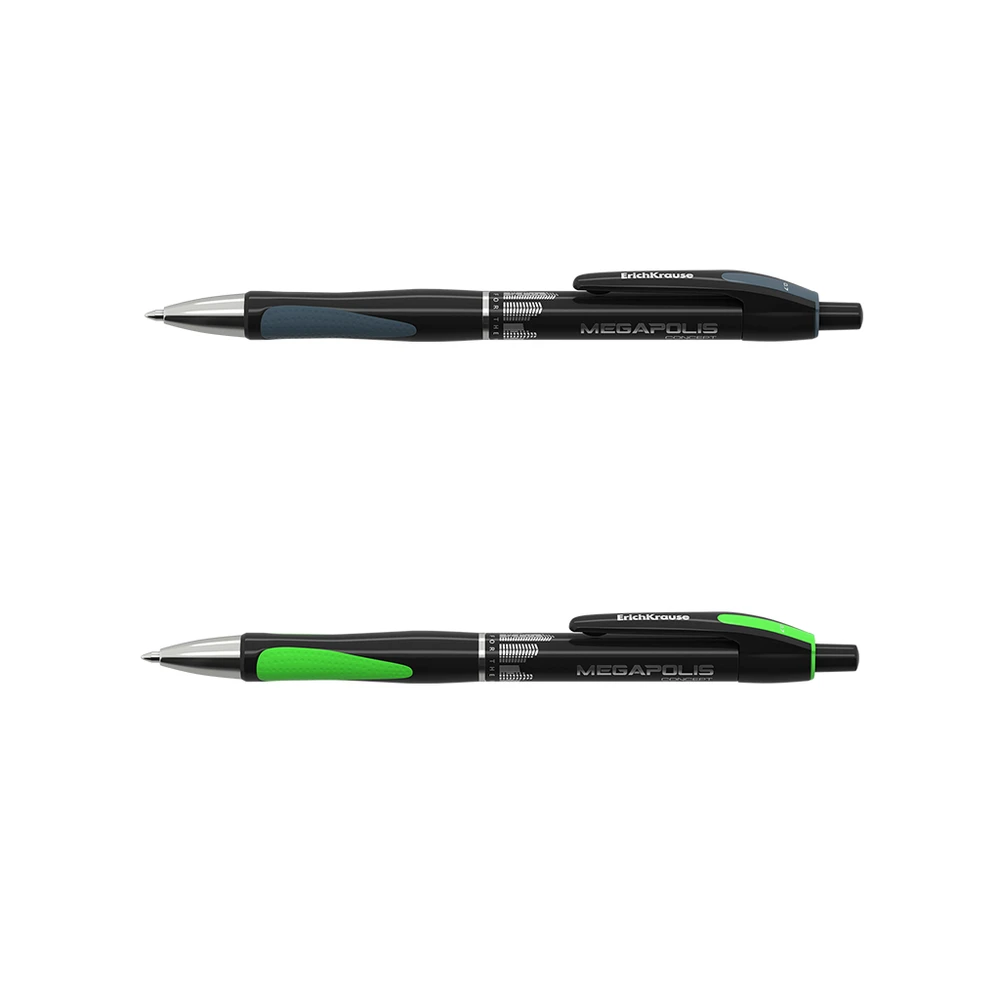 Automatinis tušinukas MEGAPOLIS CONCEPT, ErichKrause, 0.7mm, juodos sp.