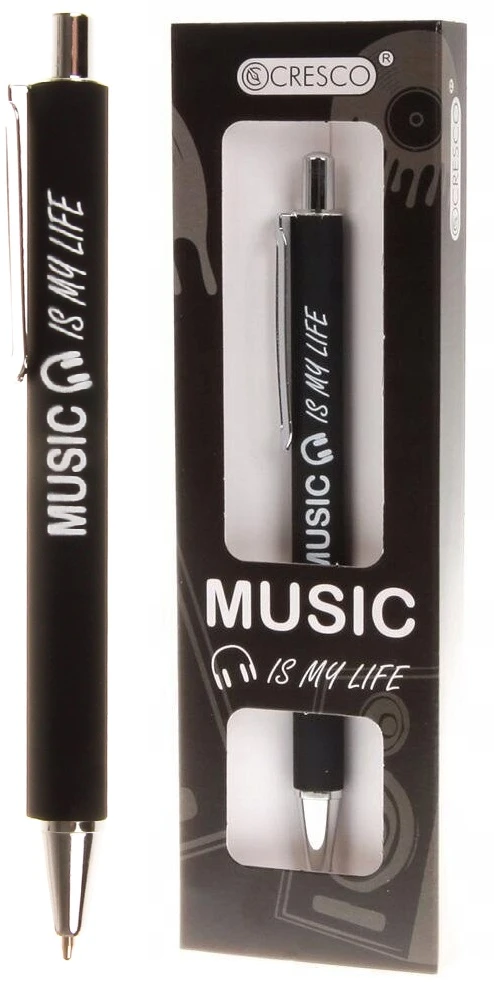 Automatinis tušinukas MUSIC IS MY LIFE, Cresco, dėžutėje