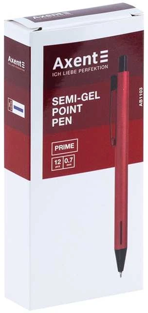 Automatinis tušinukas PRIME, Axent, 0.7mm, rožinio aukso sp. korpusas, mėlynos sp.