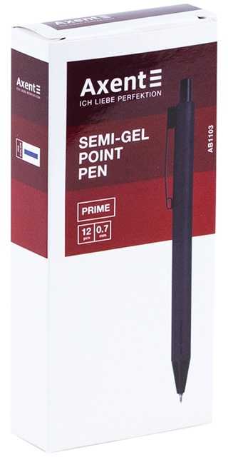Automatinis tušinukas PRIME, Axent, 0.7mm, tamsiai mėlynos sp. korpusas, mėlynos sp.