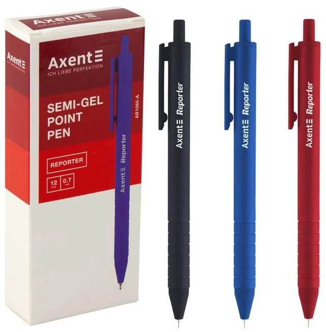 Automatinis tušinukas REPORTER, Axent, 0.7mm, mėlynos sp.