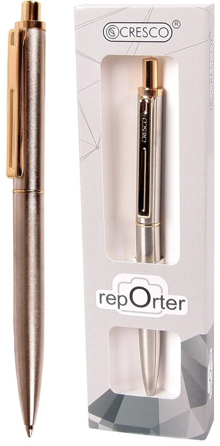Automatinis tušinukas REPORTER PREMIUM, Cresco, sidabro sp. korpusas, dėžutėje