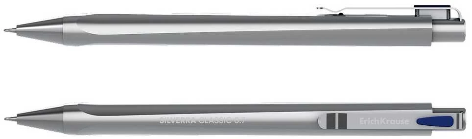 Automatinis tušinukas SILVERRA CLASSIC, ErichKrause, 0.7mm, mėlynos sp.