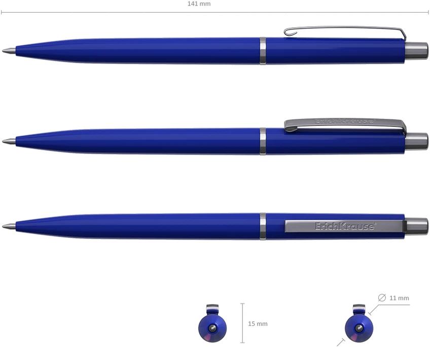 Automatinis tušinukas SMART, ErichKrause, 0.7mm, mėlynos sp.