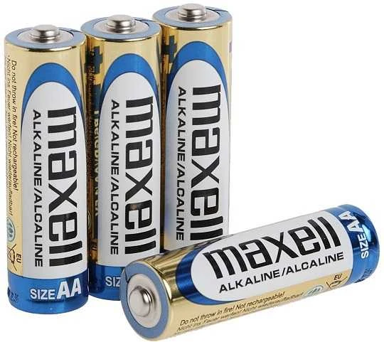 Baterijos MAXELL Alkaline, AA (LR6), 4 vnt.