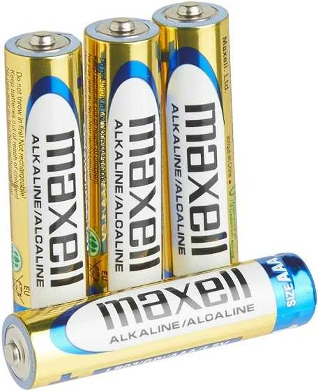 Baterijos MAXELL Alkaline, AAA (LR03), 4 vnt.