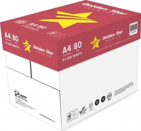 Biuro kopijavimo popierius GOLDEN STAR Premium, A4, 80gsm, 500 lapų