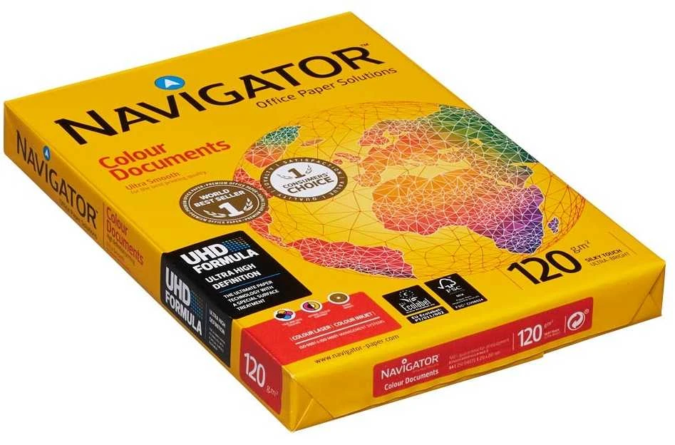 Biuro kopijavimo popierius NAVIGATOR Colour Documents, A4, 120gsm, 250 lapų