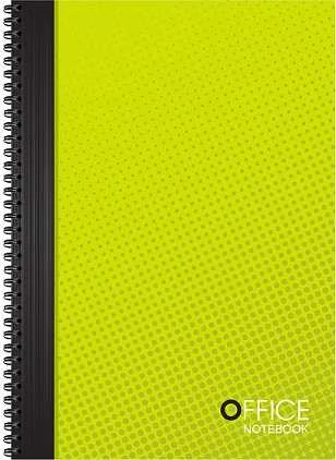 Bloknotas OFFICE, A4, langeliais, 48 lapai, 70 gsm, su spirale šone