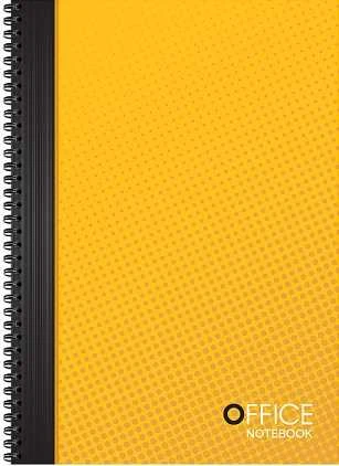 Bloknotas OFFICE, A5, langeliais, 96 lapai, 70 gsm, su spirale šone