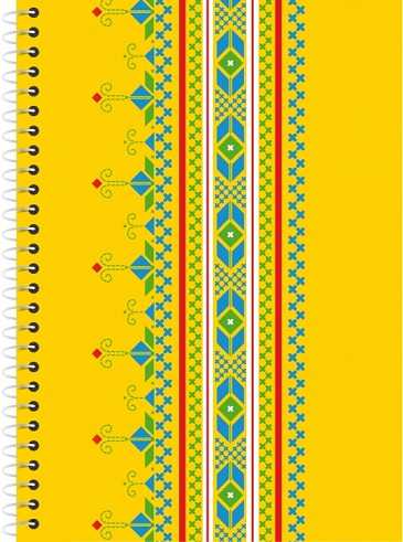 Bloknotas ORNAMENT, Optima, A6, langeliais, 80 lapų, 60gsm, plastikinis viršelis, su spirale šone