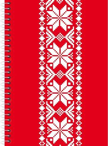 Bloknotas ORNAMENT, Optima, A6, langeliais, 80 lapų, 60gsm, plastikinis viršelis, su spirale šone