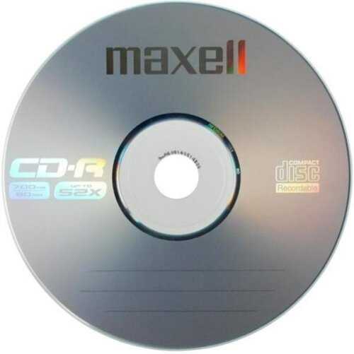 CD-R diskai MAXELL, 700MB, 52X, 80 min., 25 vnt., rietuvėje