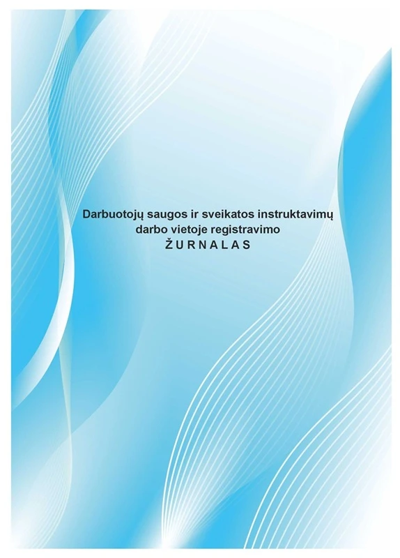 Technoinform Darbuotojų saugos ir sveikat. instr.darbo viet. registr.žurnalas,A4/22