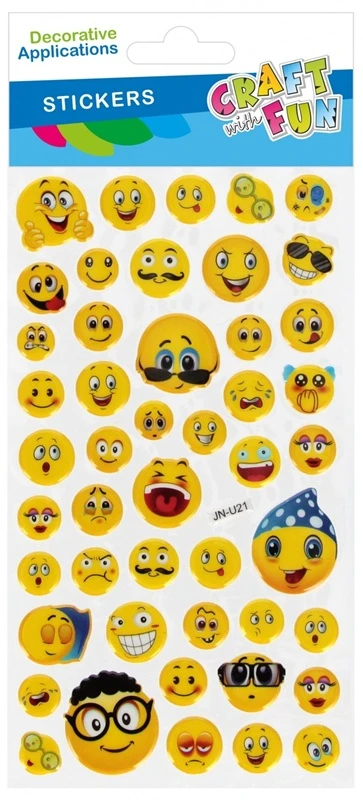 Dekoratyviniai lipdukai CRAFT with FUN 3D Emotions