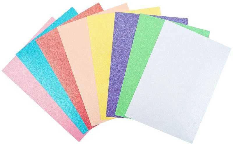 Dekoratyvinis spalvotas kartonas KITE, A4, 290gsm, 8 blizgančios sp.