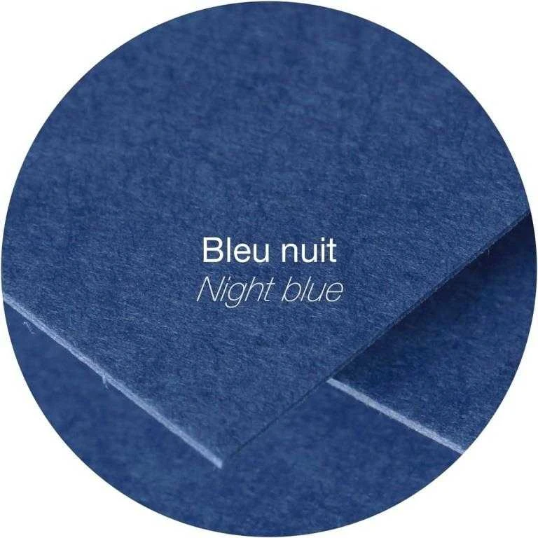 Dekoratyvinis vokas POLLEN, Clairefontaine, 75x100mm, 120gsm, tamsiai mėlynos sp.