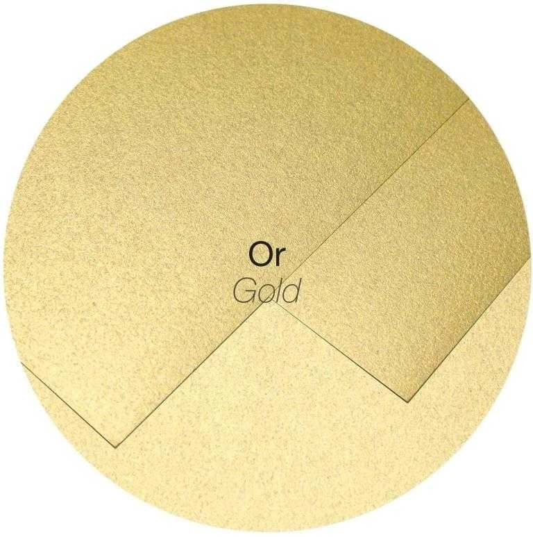Dekoratyvinis vokas POLLEN, Clairefontaine, DL (110x220mm), 120gsm, blizgus, aukso sp.