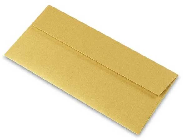 Dekoratyvinis vokas SUPER GOLD, Curious, Metallics, DL, 120gsm
