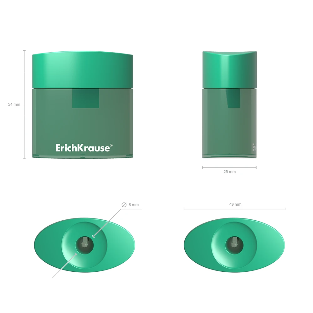 Drožtukas SMART & SHARP, ErichKrause, su konteineriu, 26x54x47mm