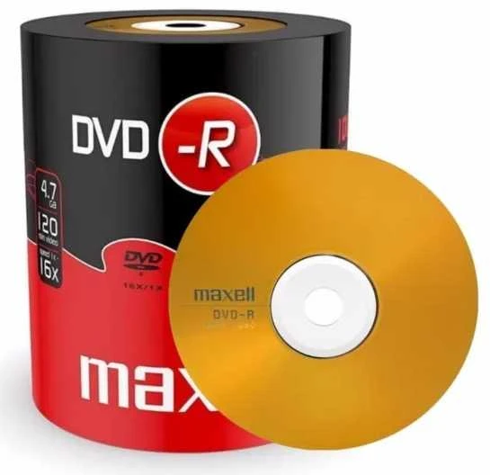 DVD-R diskai MAXELL, 4,7GB, 16X, 120 min., 100 vnt.